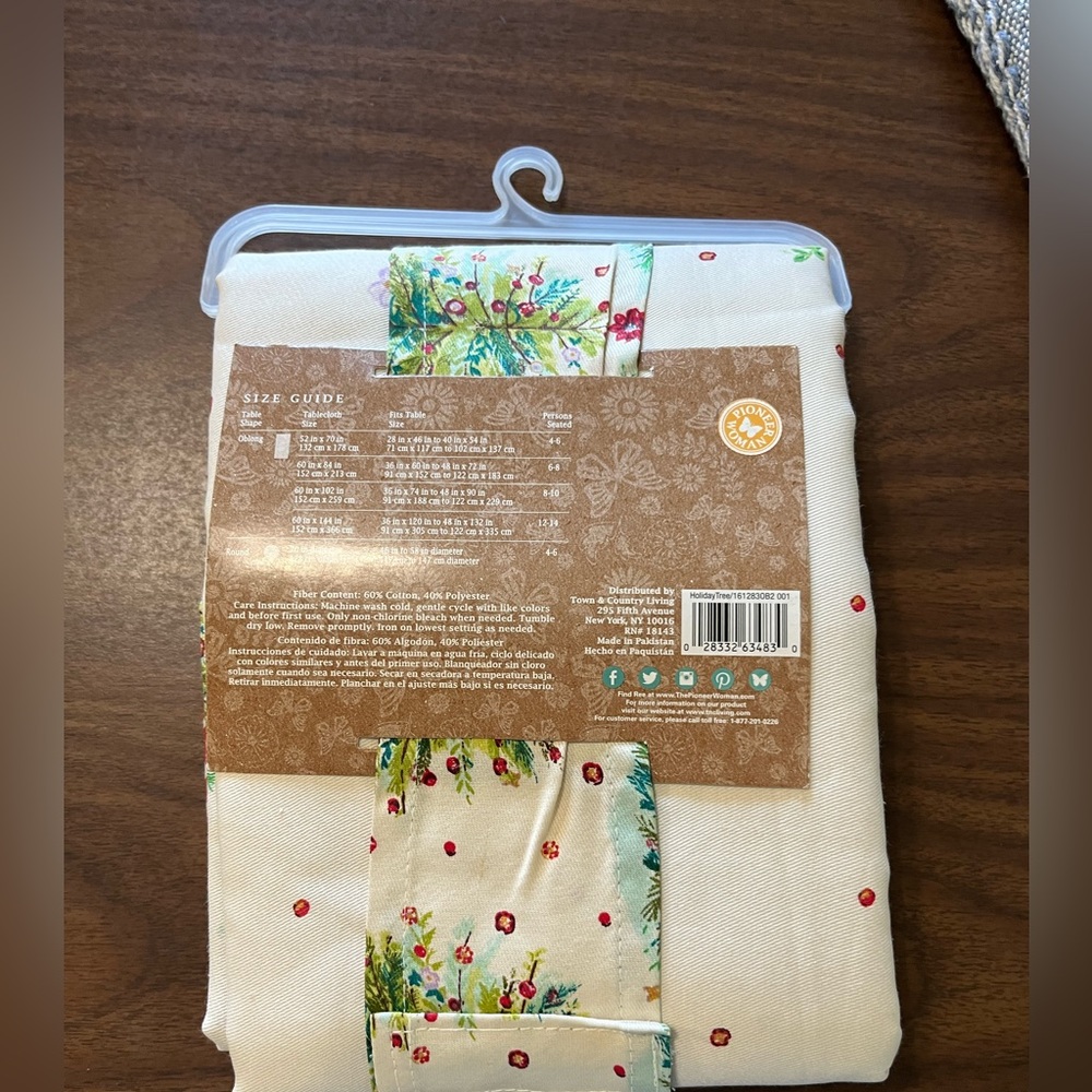 The Pioneer Woman Holiday Tree Tablecloth - Picture 2 of 3